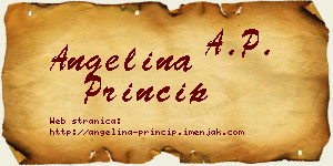 Angelina Princip vizit kartica